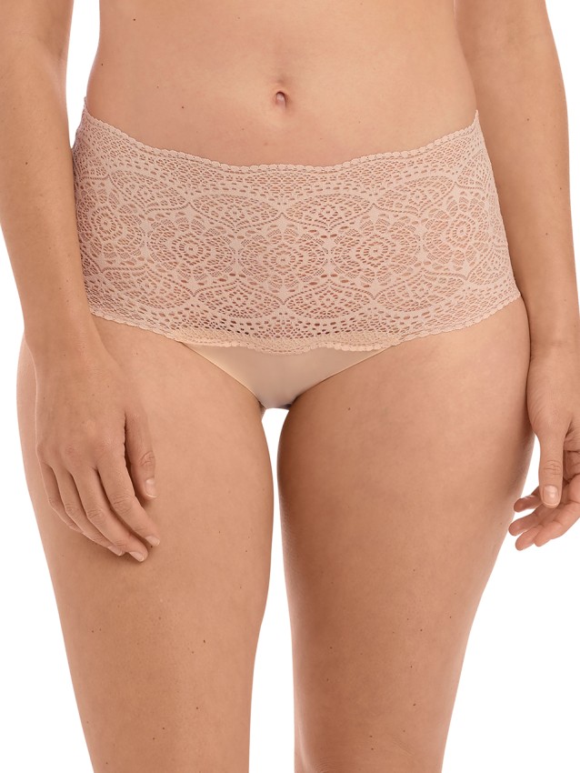 Lace Ease Invisible Full Brief - Beige