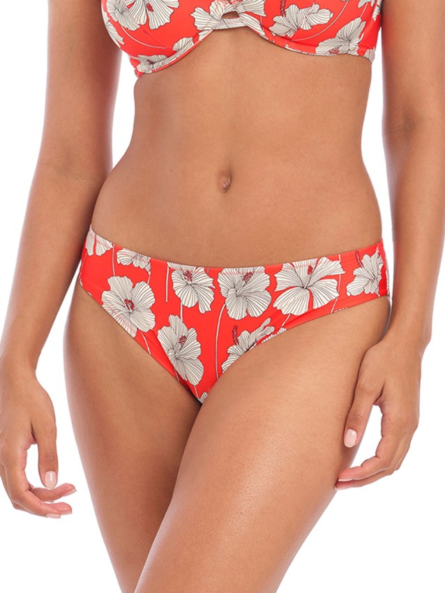 Hibiscus Beach Bikini Brief - Orange